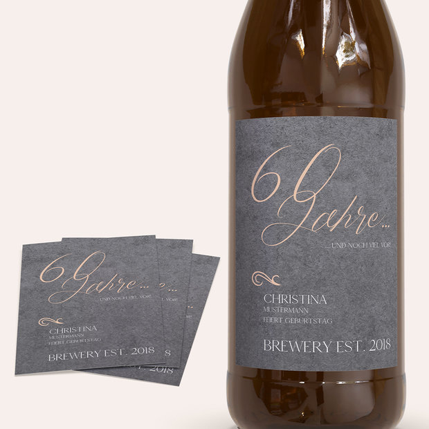 Bieretiketten Geburtstag - Lebenstraum 60