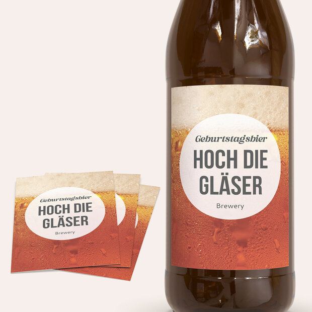 Bieretiketten Geburtstag - Gutschein Bier