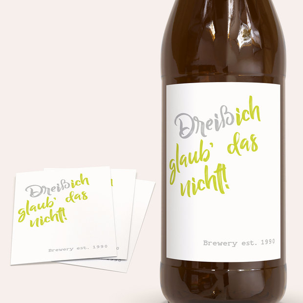 Bieretiketten Geburtstag - Not me