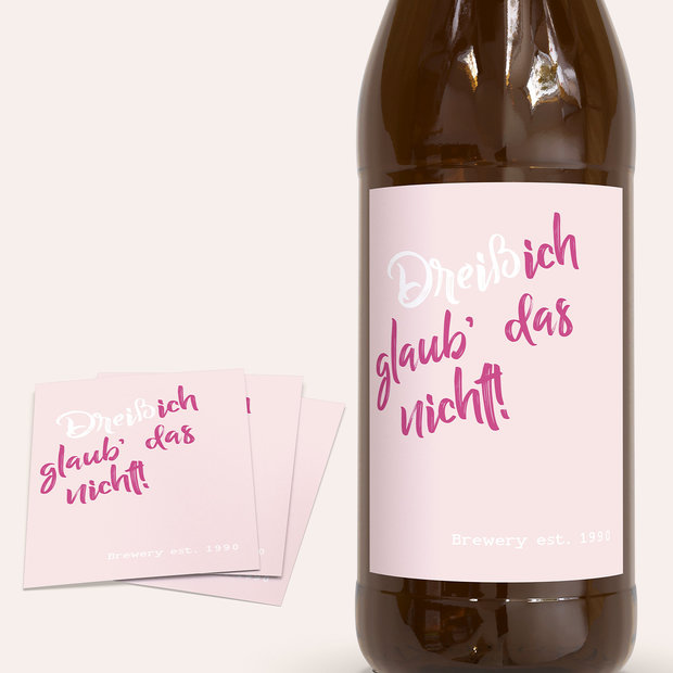 Bieretiketten Geburtstag - Not me