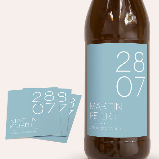 Bieretiketten Geburtstag - Runde Nummer 40