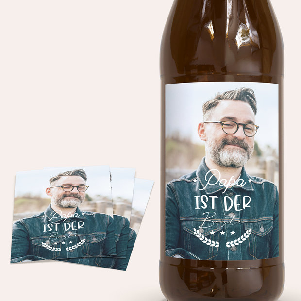 Bieretiketten Geburtstag - Papa ist der Beste