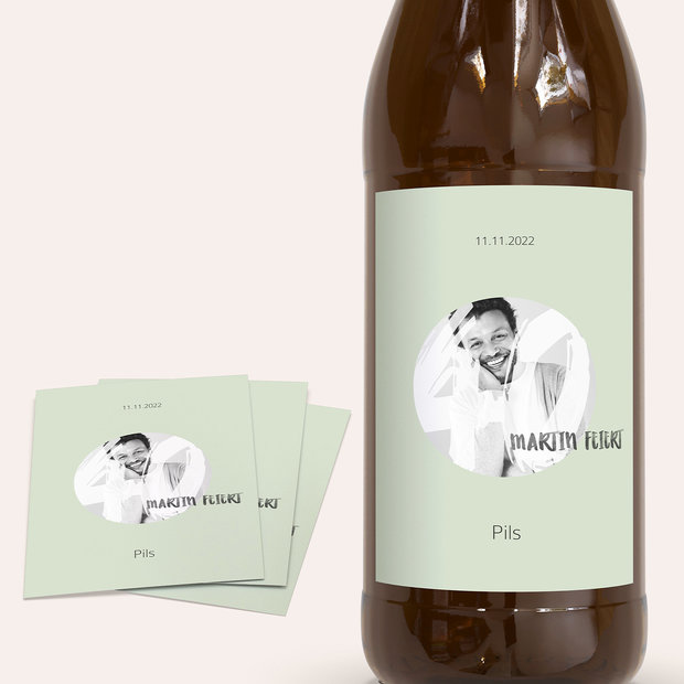 Bieretiketten Geburtstag - Mittendrin 40