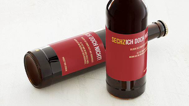 Bieretiketten Geburtstag - Sechzich