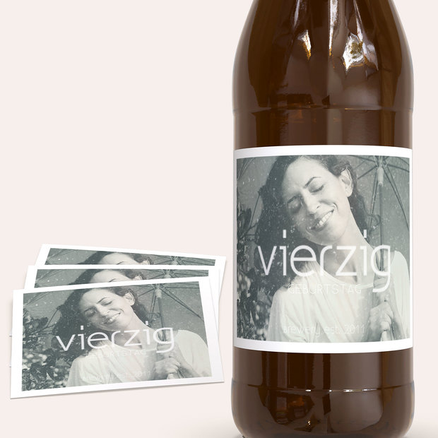 Bieretiketten Geburtstag - Geburtstagsfreude 40