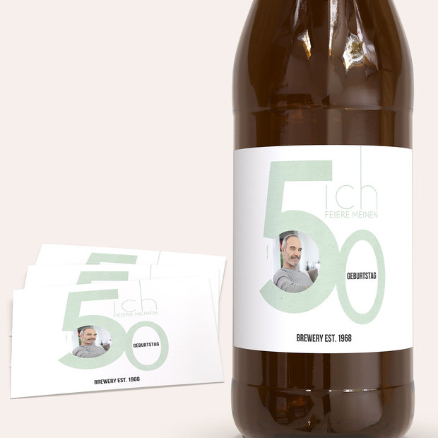 Bieretiketten Geburtstag - Tolle Nummer 50