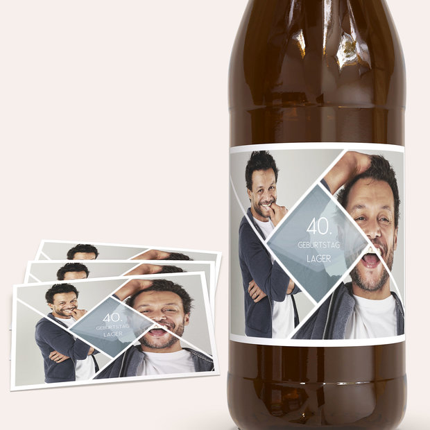 Bieretiketten Geburtstag - Facetten Geburtstag 40