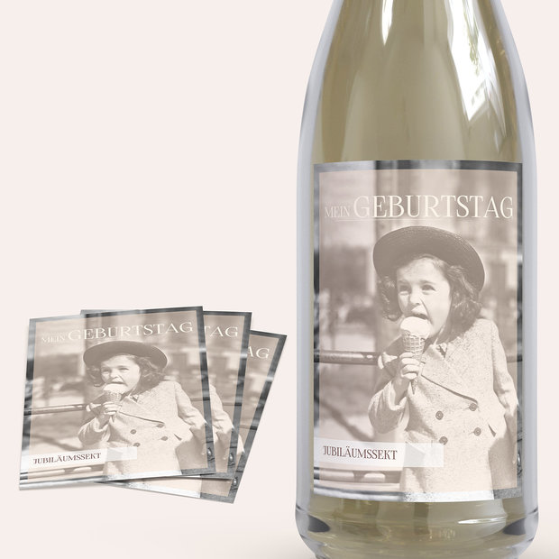 Sektetiketten Geburtstag - Diva 60