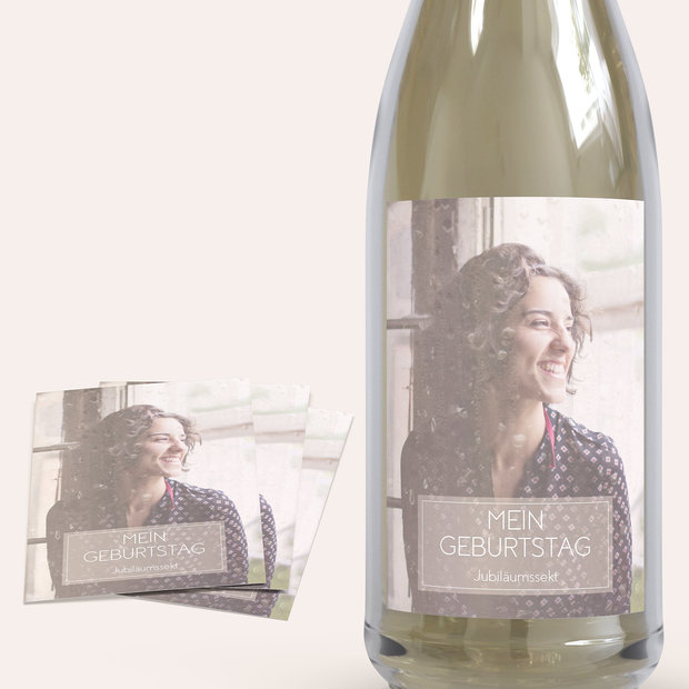 Sektetiketten Geburtstag - Drops 30