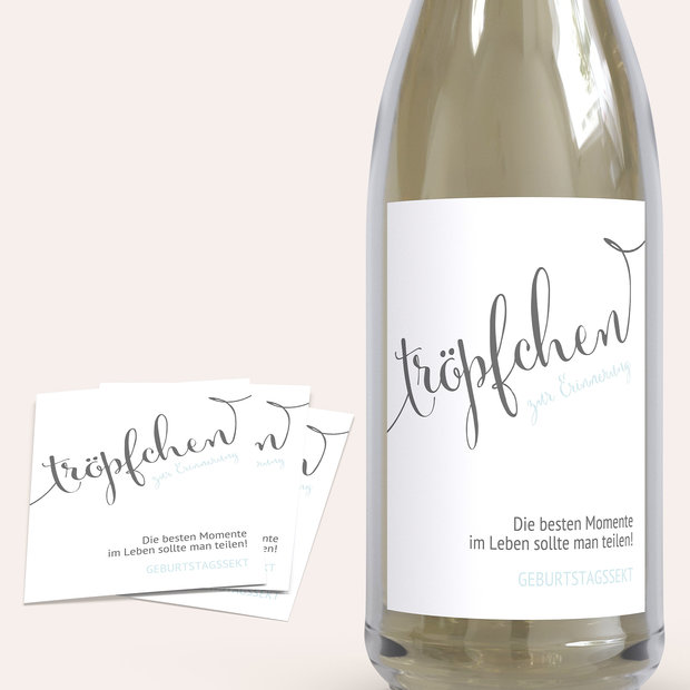 Sektetiketten Geburtstag - Sagenhafte