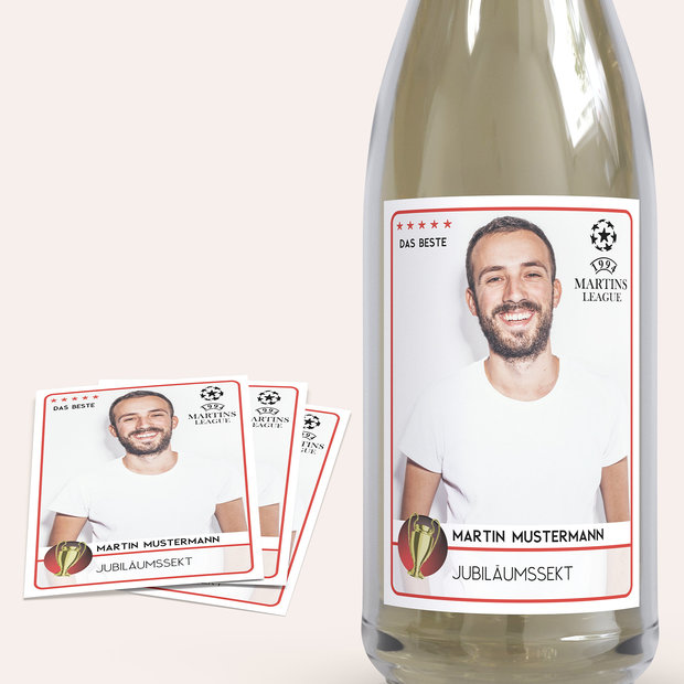 Sektetiketten Geburtstag - Champion 30