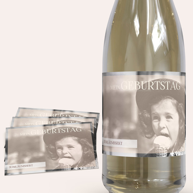 Sektetiketten Geburtstag - Diva 60