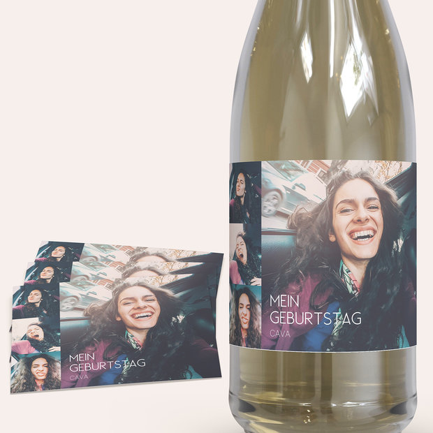 Sektetiketten Geburtstag - Georgette