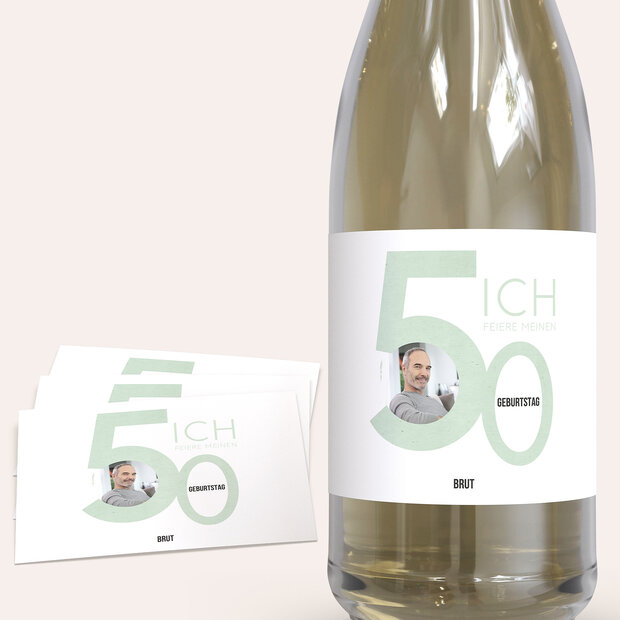 Sektetiketten Geburtstag - Tolle Nummer 50