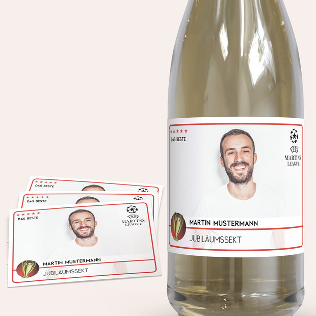 Sektetiketten Geburtstag - Champion 30