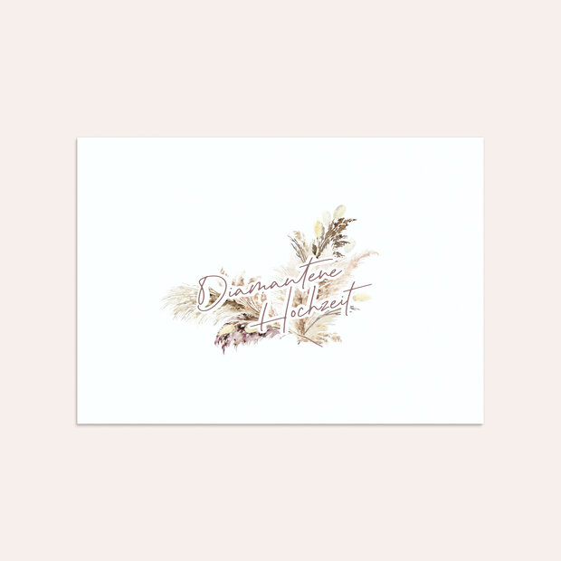 Umschlag mit Design Diamantene Hochzeit - Nostalgischer Moment