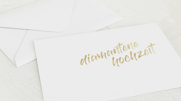 Umschlag mit Design Diamantene Hochzeit - Diamantener Jahrestag