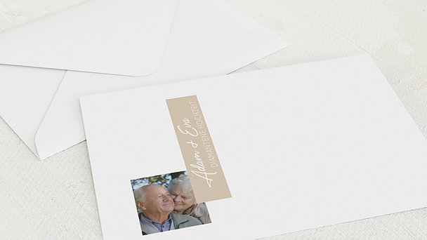 Umschlag mit Design Diamantene Hochzeit - Nur 60 Jahre