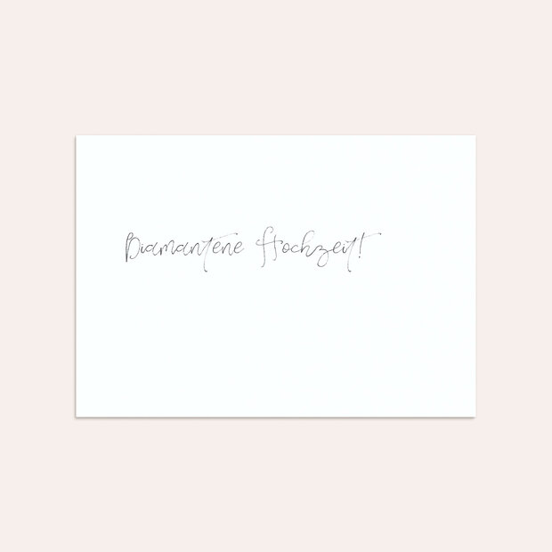 Umschlag mit Design Diamantene Hochzeit - Getäfelt