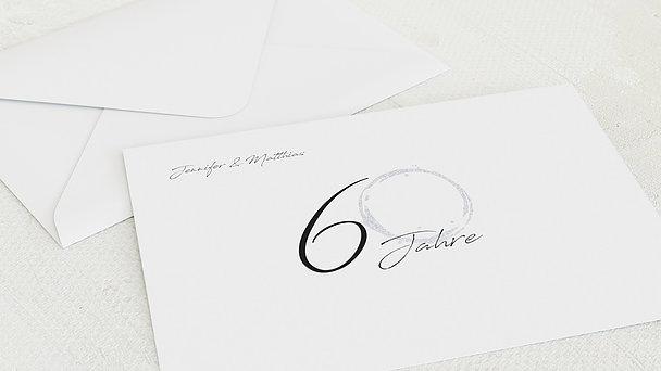 Umschlag mit Design Diamantene Hochzeit - Liebesspur