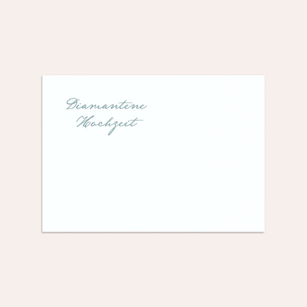 Umschlag mit Design Diamantene Hochzeit - Diamantweg