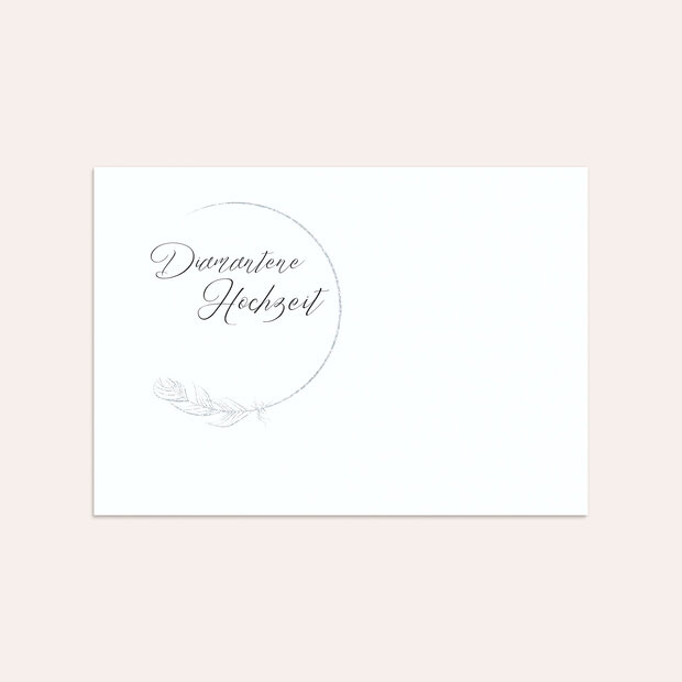 Umschlag mit Design Diamantene Hochzeit - Diamantener Glücksfunke