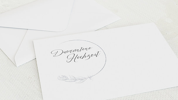 Umschlag mit Design Diamantene Hochzeit - Diamantener Glücksfunke