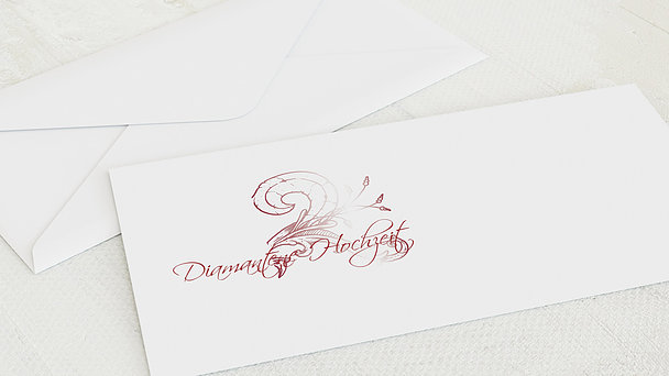 Umschlag mit Design Diamantene Hochzeit - Frühlingsgefühle
