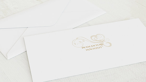 Umschlag mit Design Diamantene Hochzeit - Traumhochzeit
