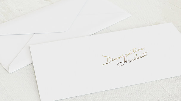 Umschlag mit Design Diamantene Hochzeit - Diamantene Zeiten