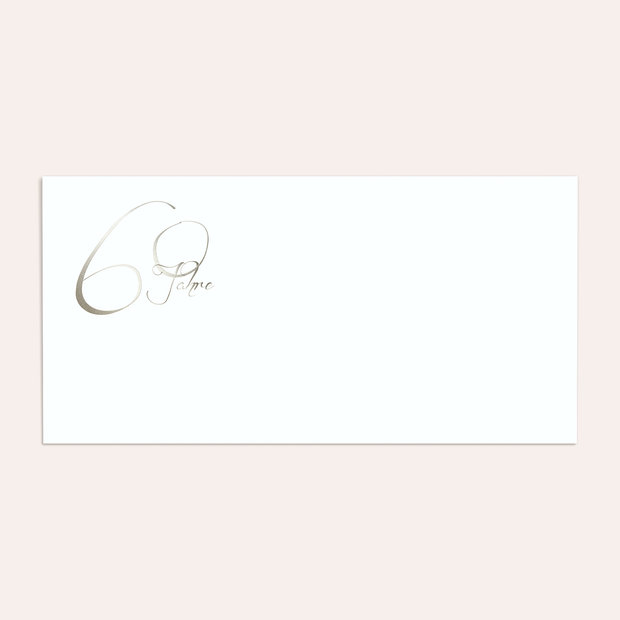 Umschlag mit Design Diamantene Hochzeit - Diamantglanz