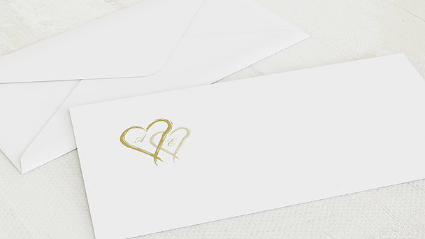 Umschlag mit Design Diamantene Hochzeit - Mein Herz