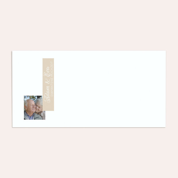 Umschlag mit Design Diamantene Hochzeit - Nur 60 Jahre