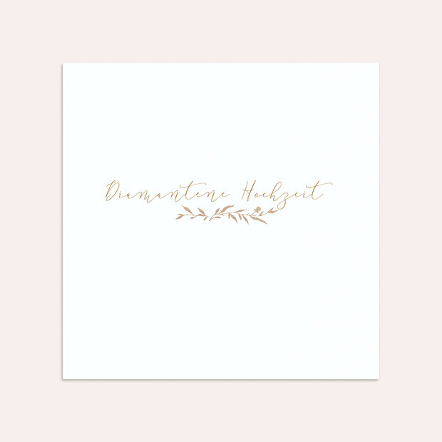 Umschlag mit Design Diamantene Hochzeit - Rankenzauber Diamant