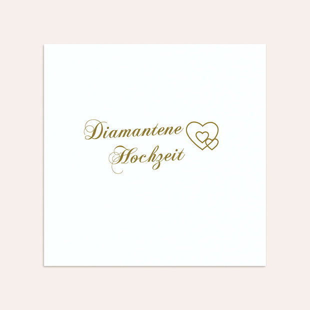 Umschlag mit Design Diamantene Hochzeit - Liebesbrief