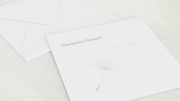 Umschlag mit Design Diamantene Hochzeit - Löwenzahn