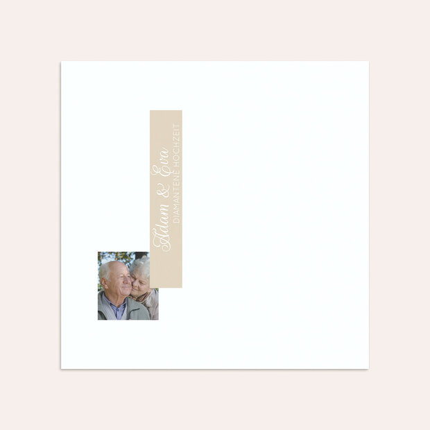 Umschlag mit Design Diamantene Hochzeit - Nur 60 Jahre
