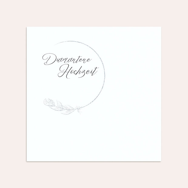 Umschlag mit Design Diamantene Hochzeit - Diamantener Glücksfunke