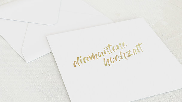 Umschlag mit Design Diamantene Hochzeit - Diamantener Jahrestag
