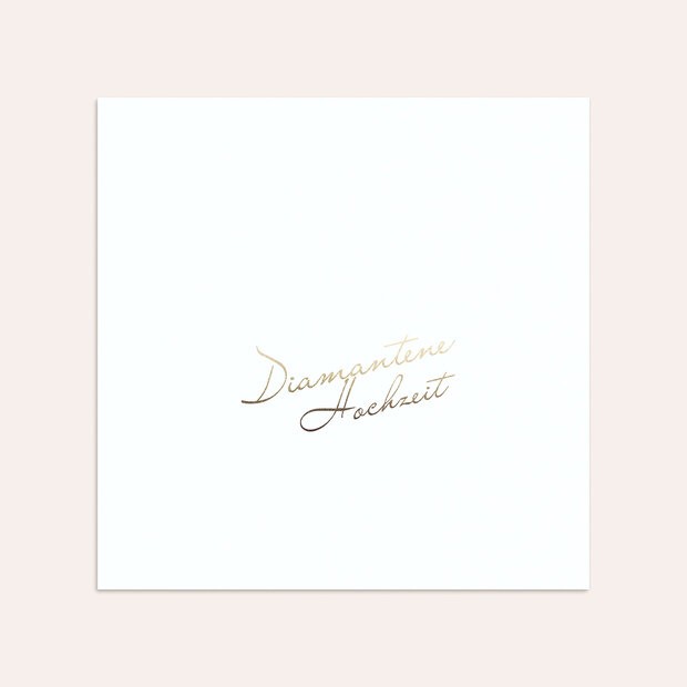 Umschlag mit Design Diamantene Hochzeit - Diamantene Zeiten