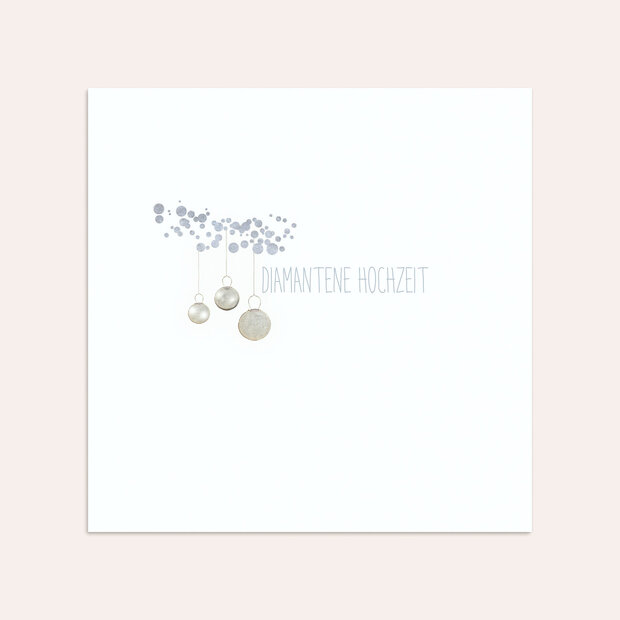 Umschlag mit Design Diamantene Hochzeit - Luminaria diamant