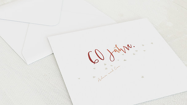 Umschlag mit Design Diamantene Hochzeit - Diamant