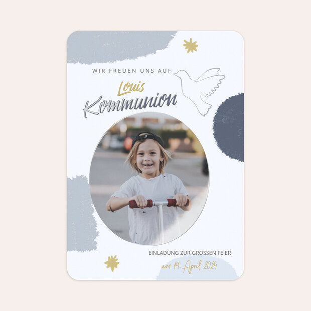 Kommunionskarten - Taube des Friedens