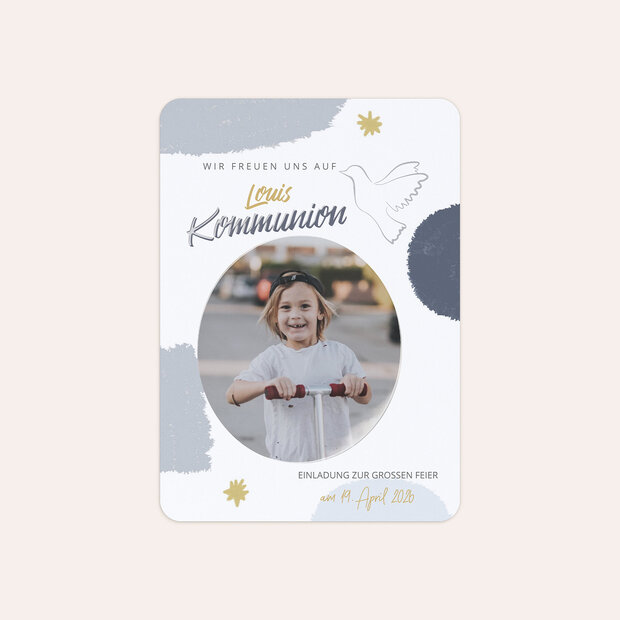 Kommunionskarten - Taube des Friedens