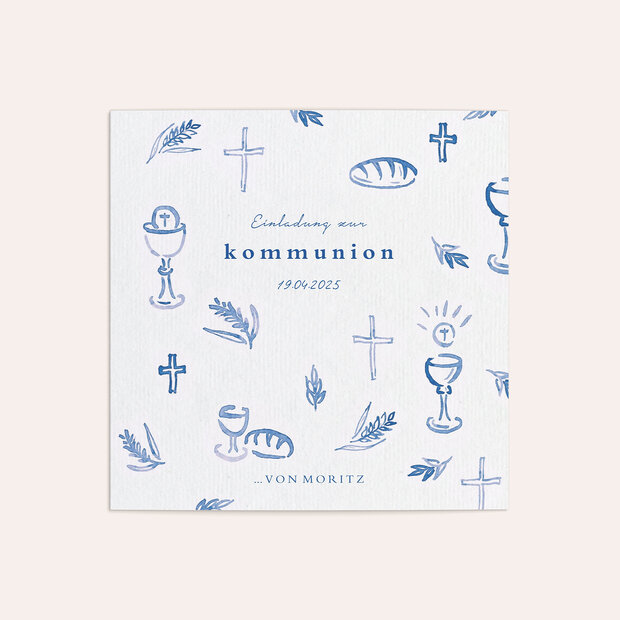Kommunionskarten - Feierliches Abendmahl