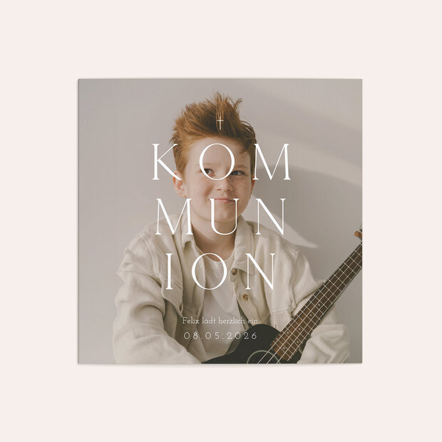 Kommunionskarten - Pure Light