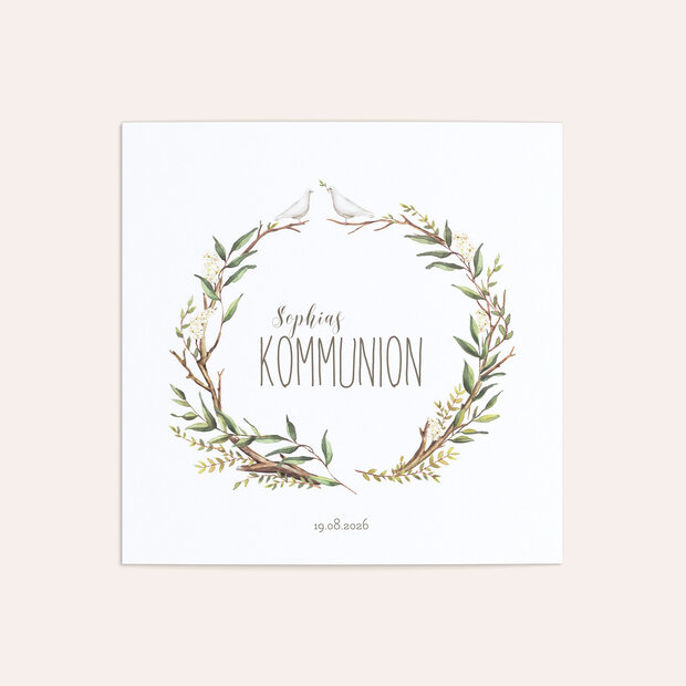 Kommunionskarten - Kommunionkranz