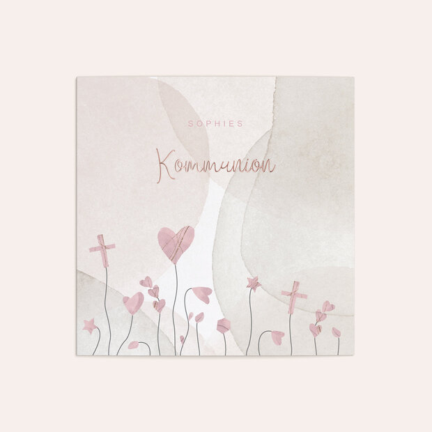 Kommunionskarten - Garten der Herzen