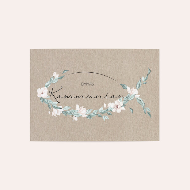 Kommunionskarten - Zarte Blütenblätter
