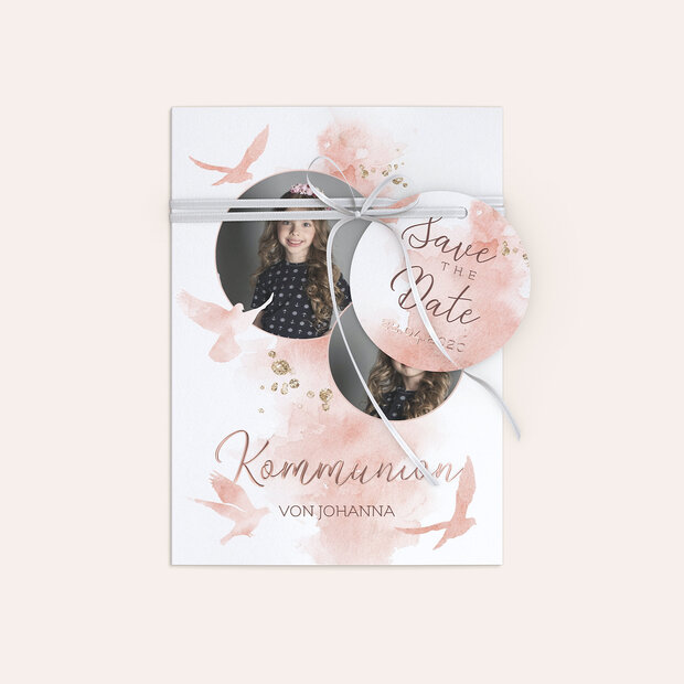 Kommunionskarten - Taubenschwärmerei
